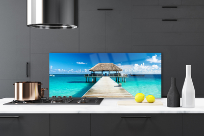 Painel vidro cozinha Arquitetura da Ponte Marítima