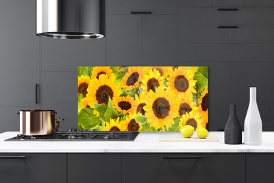 Painel cozinha Planta de girassol