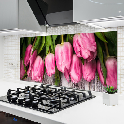 Painel cozinha Tulipas na Parede