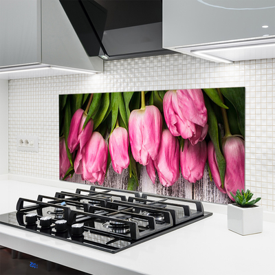 Painel cozinha Tulipas na Parede