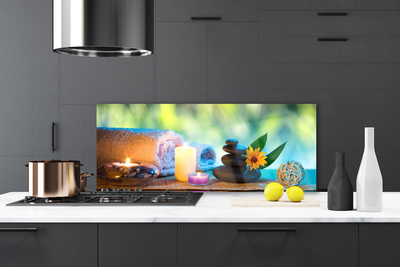 Painel cozinha Velas Toalha Arte