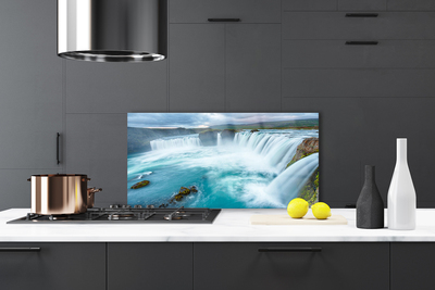 Painel vidro cozinha Cachoeira da Natureza