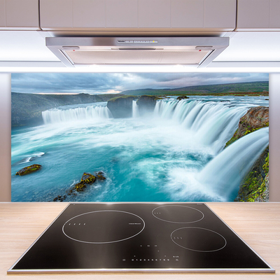 Painel vidro cozinha Cachoeira da Natureza