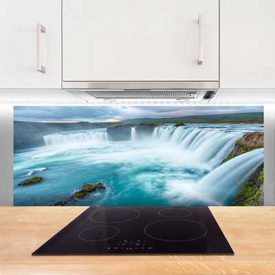 Painel vidro cozinha Cachoeira da Natureza