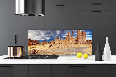 Painel vidro cozinha Paisagem desértica de areia