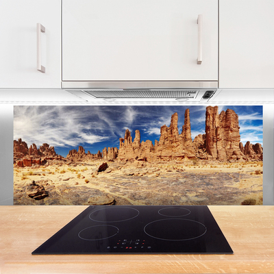 Painel vidro cozinha Paisagem desértica de areia