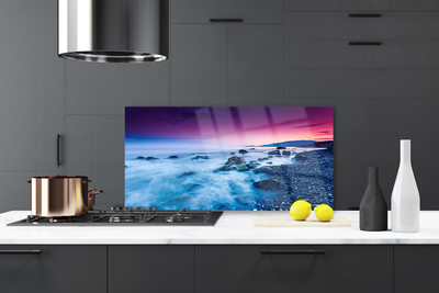 Painel vidro cozinha Paisagem da Praia do Oceano