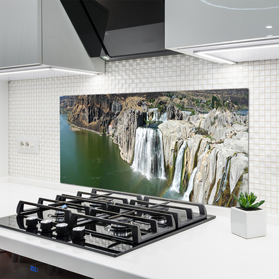 Painel cozinha Paisagem do Lago Cachoeira