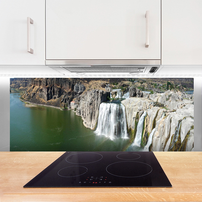 Painel cozinha Paisagem do Lago Cachoeira