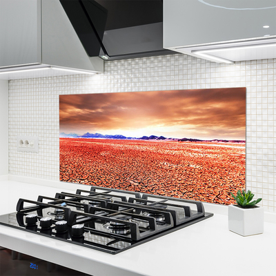 Painel vidro cozinha Paisagem desértica de areia