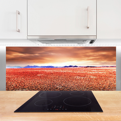 Painel vidro cozinha Paisagem desértica de areia