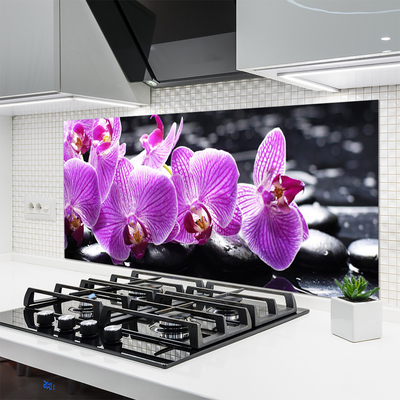 Painel vidro cozinha Flor na Parede
