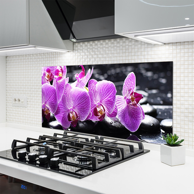 Painel vidro cozinha Flor na Parede