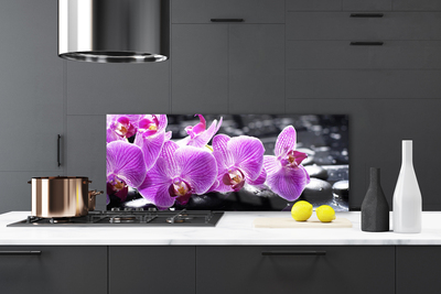 Painel vidro cozinha Flor na Parede