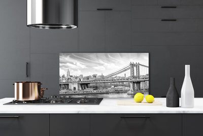 Painel vidro cozinha Arquitetura de pontes