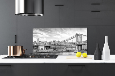 Painel vidro cozinha Arquitetura de pontes