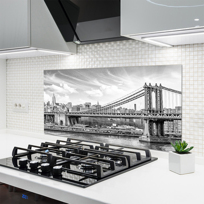 Painel vidro cozinha Arquitetura de pontes