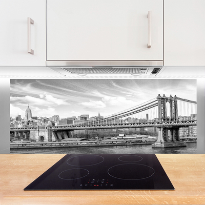 Painel vidro cozinha Arquitetura de pontes