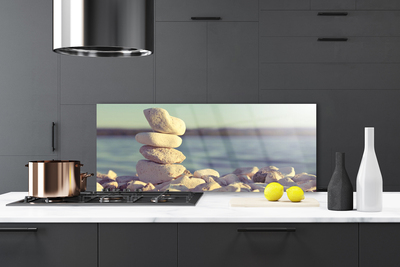 Painel vidro cozinha Pedras para o Muro