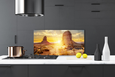 Painel cozinha Paisagem do Sol do Deserto