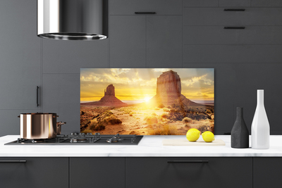 Painel cozinha Paisagem do Sol do Deserto