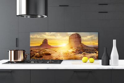 Painel cozinha Paisagem do Sol do Deserto
