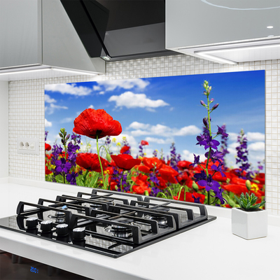 Painel cozinha Flores na Parede