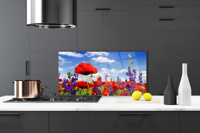 Painel cozinha Flores na Parede