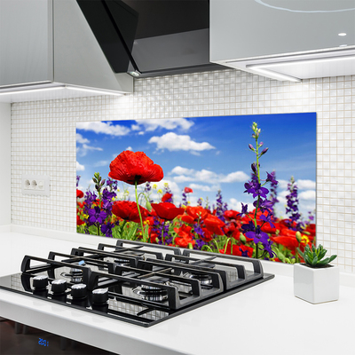 Painel cozinha Flores na Parede