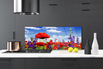 Painel cozinha Flores na Parede