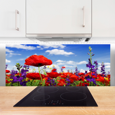 Painel cozinha Flores na Parede