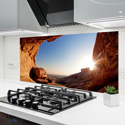 Painel cozinha Paisagem do Sol Rochoso