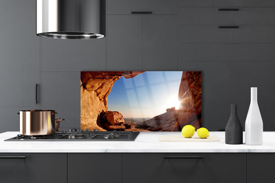 Painel cozinha Paisagem do Sol Rochoso