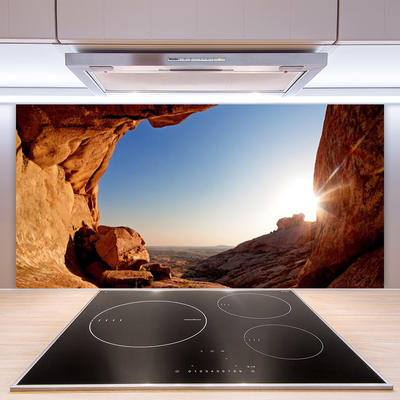 Painel cozinha Paisagem do Sol Rochoso