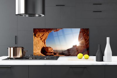 Painel cozinha Paisagem do Sol Rochoso