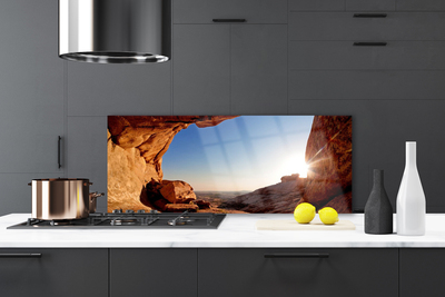 Painel cozinha Paisagem do Sol Rochoso