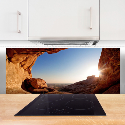 Painel cozinha Paisagem do Sol Rochoso