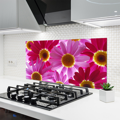 Painel vidro cozinha Flores na Parede