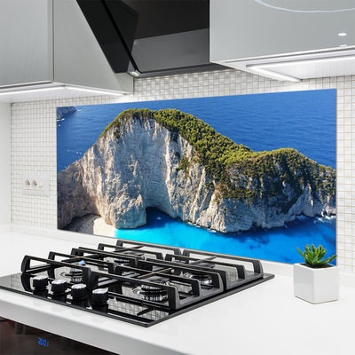 Painel cozinha Paisagem do mar de rochas