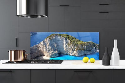 Painel cozinha Paisagem do mar de rochas