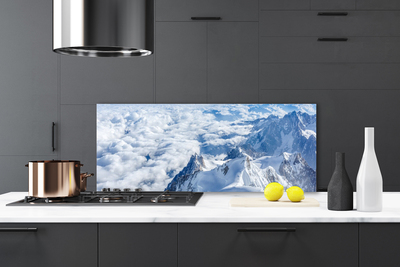 Painel vidro cozinha Paisagem de montanhas