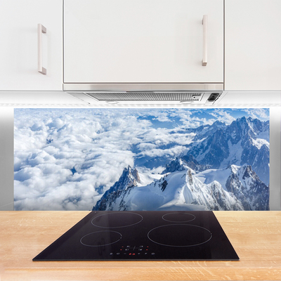 Painel vidro cozinha Paisagem de montanhas
