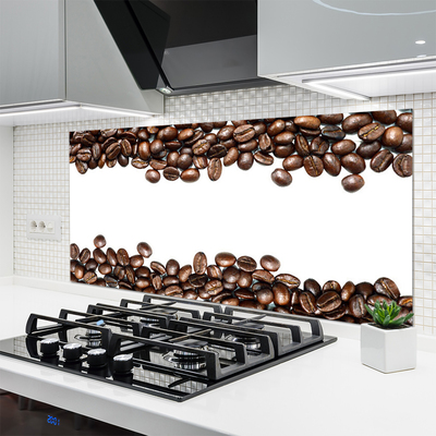 Painel vidro cozinha Cozinha de grãos de café