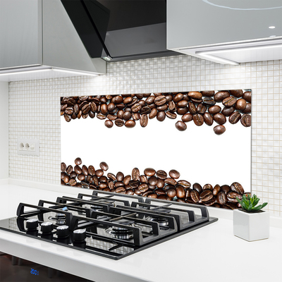 Painel vidro cozinha Cozinha de grãos de café