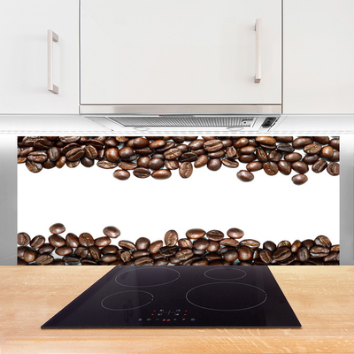 Painel vidro cozinha Cozinha de grãos de café