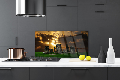 Painel vidro cozinha Paisagem de Pedras