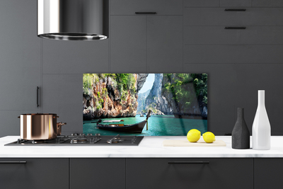 Painel cozinha Paisagem de Boat Lake Rocks