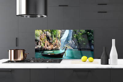 Painel cozinha Paisagem de Boat Lake Rocks