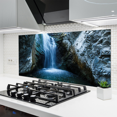 Painel vidro cozinha Cachoeira da Natureza