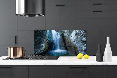 Painel vidro cozinha Cachoeira da Natureza